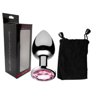 PLUG DE METAL LARGE CON BASE DE DIAMANTE EN SEXSHOP LINCE
