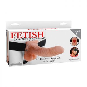 Fetish fantasy series 7 hollow strap on with balls