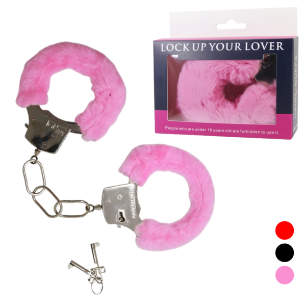ESPOSAS DE METAL CON PELUCHE - LOCK UP YOUR LOVER EN SEXSHOP LINCE