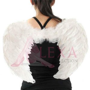 ala mediana negra de angel - alexa collection lenceria