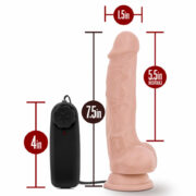 DR SKIN VIBRATING COCK WITH SUCCTION CUP 7.5 -.- SEXSHOP LINCE