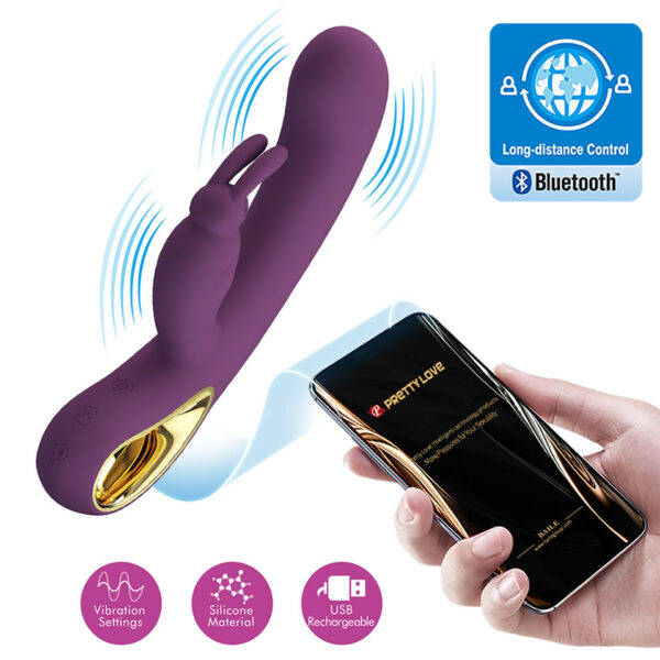 VIBRADOR RABBIT LIAM GLOBAL REMOTE CONTROL SERIES PRETTY LOVE EN SEXSHOP OFERTAS (1)