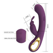 VIBRADOR RABBIT LIAM GLOBAL REMOTE CONTROL SERIES PRETTY LOVE EN SEXSHOP OFERTAS (3)