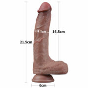 NATURE COCK 8.5 DUAL LAYERED SILCIONE COCK EN SEXSHOP OFERTAS (2)