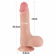 SLIDING-SKIN DONG BENDABLE TO ANY SHAPE 7.5 — SEXSHOP OFERTAS (1)