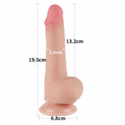 SLIDING-SKIN DONG BENDABLE TO ANY SHAPE 7.5 – SEXSHOP OFERTAS (2)