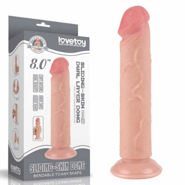 SLIDING-SKIN DONG BENDABLE TO ANY SHAPE 8 - SEXSHOP OFERTAS (1)