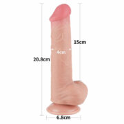 SLIDING-SKIN DONG BENDABLE TO ANY SHAPE 8 — SEXSHOP OFERTAS (2)