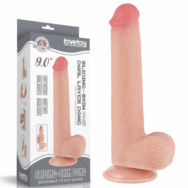 SLIDING-SKIN DONG BENDABLE TO ANY SHAPE 9 EN SEXSHOP OFERTAS (1)