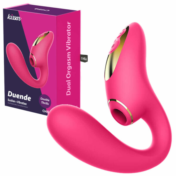 KISSEN DUENDE SUCTION VIBRATION DOUBLE THRILLS CLITORAL Y PUNTO G EN SEXSHOP OFERTAS (1)