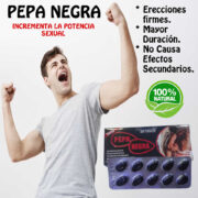 PEPA NEGRA CAJA 10 UNID EN SEXSHOP OFERTAS