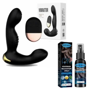 COMBO VIBRADOR PROSTATICO + DILATADOR EN SPRAY SEXSHOP OFERTAS