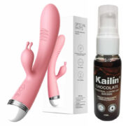 COMBO VIBRADOR RABBIT + LUBRICANTE COMESTIBLE SEXSHOP OFERTAS (1)