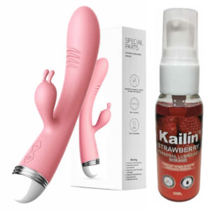 COMBO VIBRADOR RABBIT + LUBRICANTE COMESTIBLE SEXSHOP OFERTAS (2)