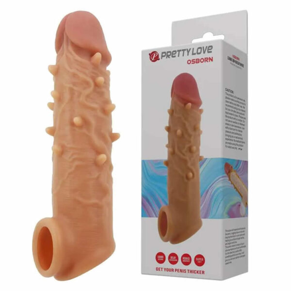 FUNDA EXTENSORA DE PENE CON ESPUELAS 17 CM OSBORN EN SEXSHOP OFERTAS (1)