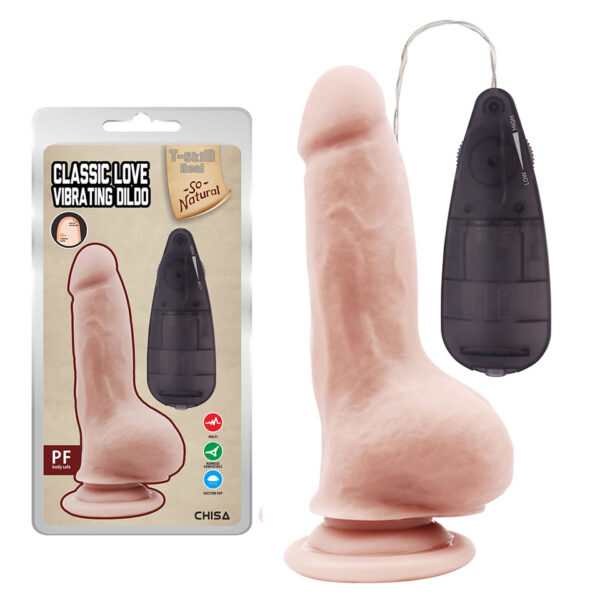 CLASSIC LOVE VIBRATING DILDO - FLESH EN SEXSHOP LINCE (1)
