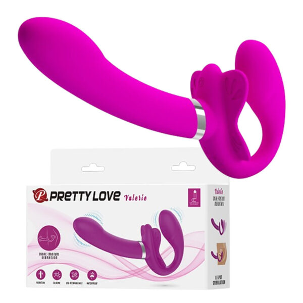 VIBRADOR LESBICO VALERIE DUAL MOTOR VIBRATION EN SEXSHOP OFERTAS (1)