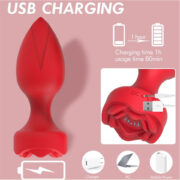 VIBRATION ANAL PLUG ROSE SILICON EN SEXSHOP OFERTAS (4)