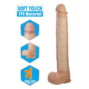 DILDO PAT SOFT TOUCH REALISTA 40 CM EN SEXSHOP LINCE (3)