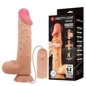 VIBRADOR SADIK - SOFF TOUCH LIFELIKE SLIDING SKIN 24 CM EN SEXSHOP LINCE (1)