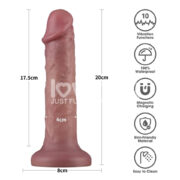 VIBRADOR POWER COCK DUAL DENSITY 8 EN SEXSHOP LINCE (2)