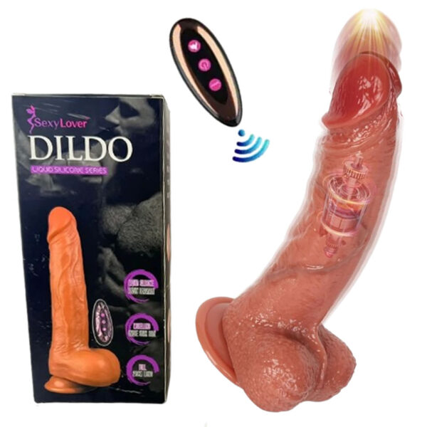 DILDO VIBRADOR RETRACTIL LIQUID SILICONE SERIES EN SEXSHOP LINCE (1)