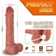 DILDO VIBRADOR RETRACTIL LIQUID SILICONE SERIES EN SEXSHOP LINCE (3)