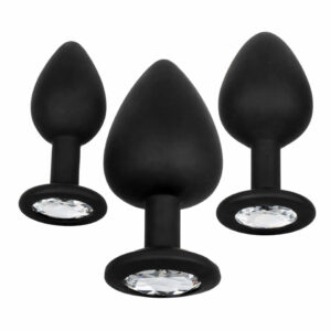 KIT PLUG ANAL CON BASE DE DIAMANTE DE SILICONA EN SEXSHOP OFERTAS KIT PLUG ANAL CON BASE DE DIAMANTE DE SILICONA EN SEXSHOP OFERTAS