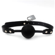 MORDAZA CON BOLA DE SILICONA CON CANDADO EN SEXSHOP LINCE (2)